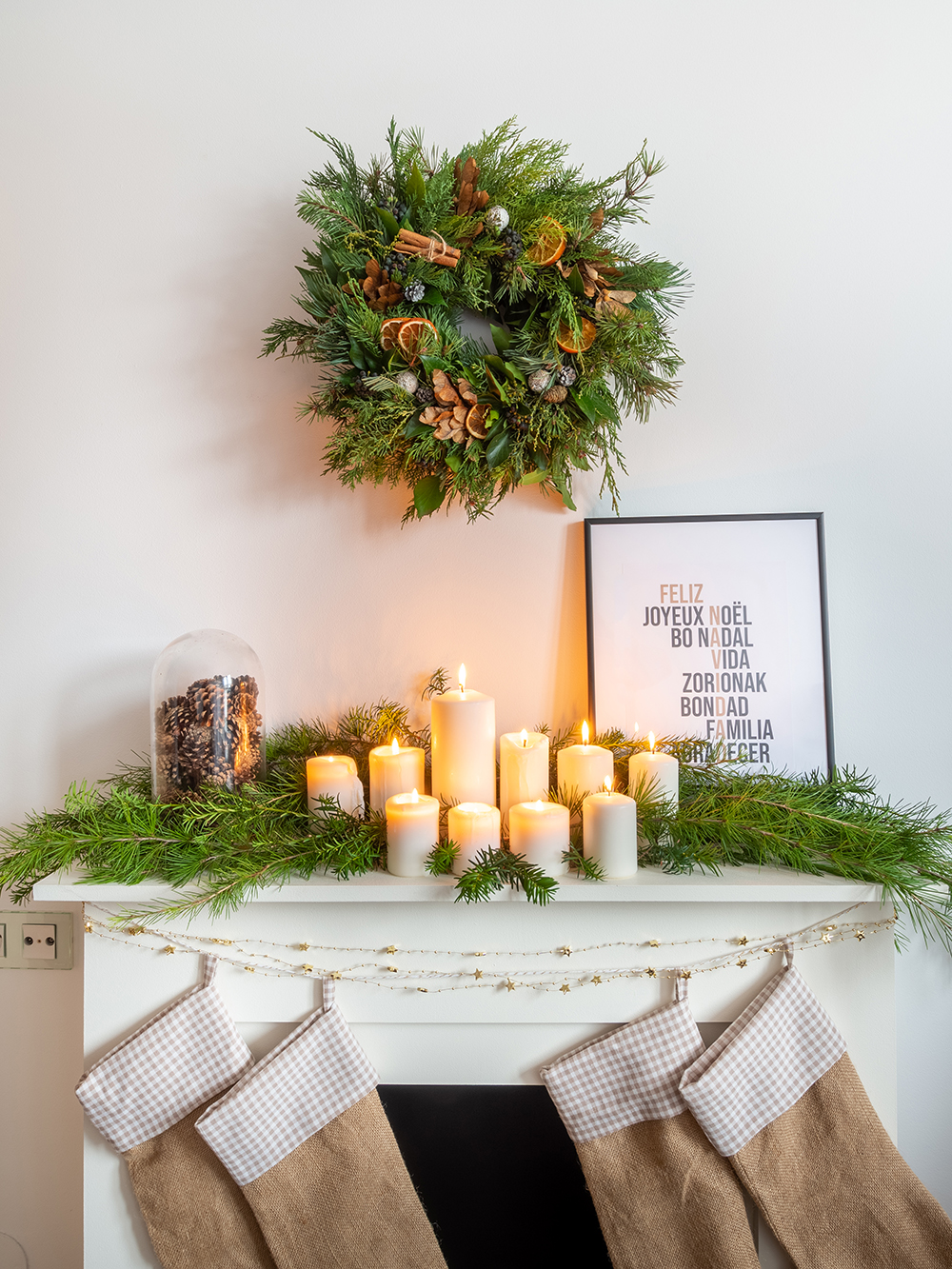 DIY Chimenea navideña de tablero de DM17